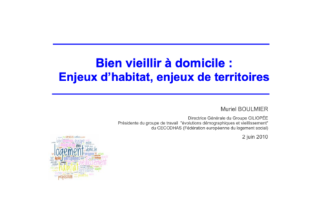 Bien vieillir à domicile : enjeux d’habitat, enjeux de territoires